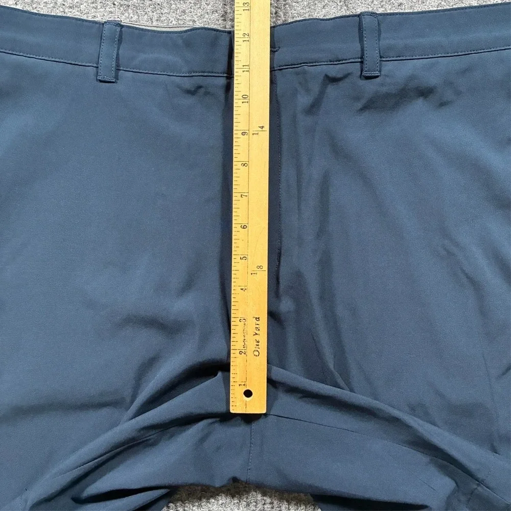 Ben Hogan Performance Mens Golf Shorts Size 40 Blue Stretch Flat Front High Rise